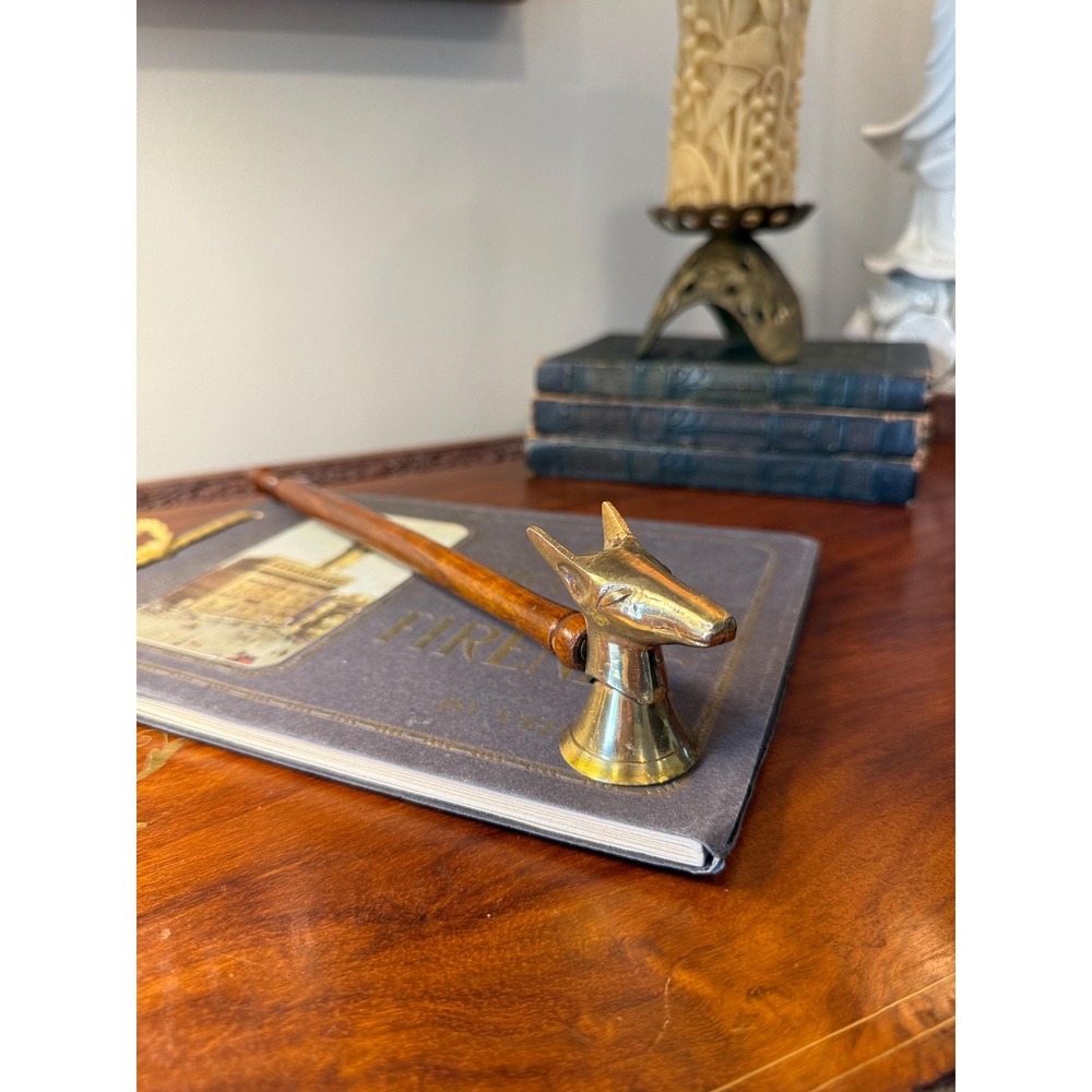 Vintage Brass Deer Candle Snuffer